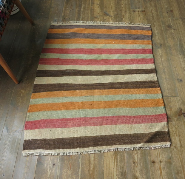 オールドキリム・ボーダー100×78cm