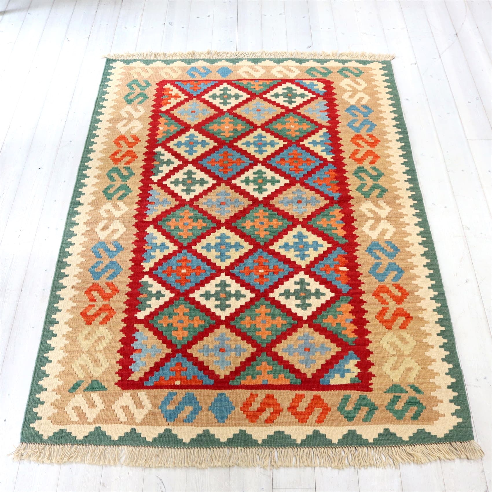 イラン手織りキリム カシュカイキリム173×123cm センターラグサイズ