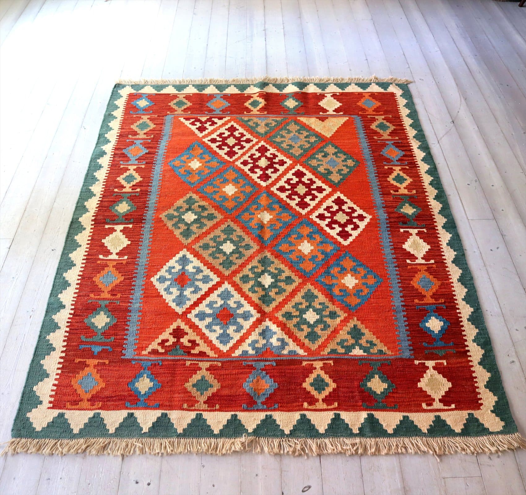 イラン手織りキリム カシュカイキリム204×149cm