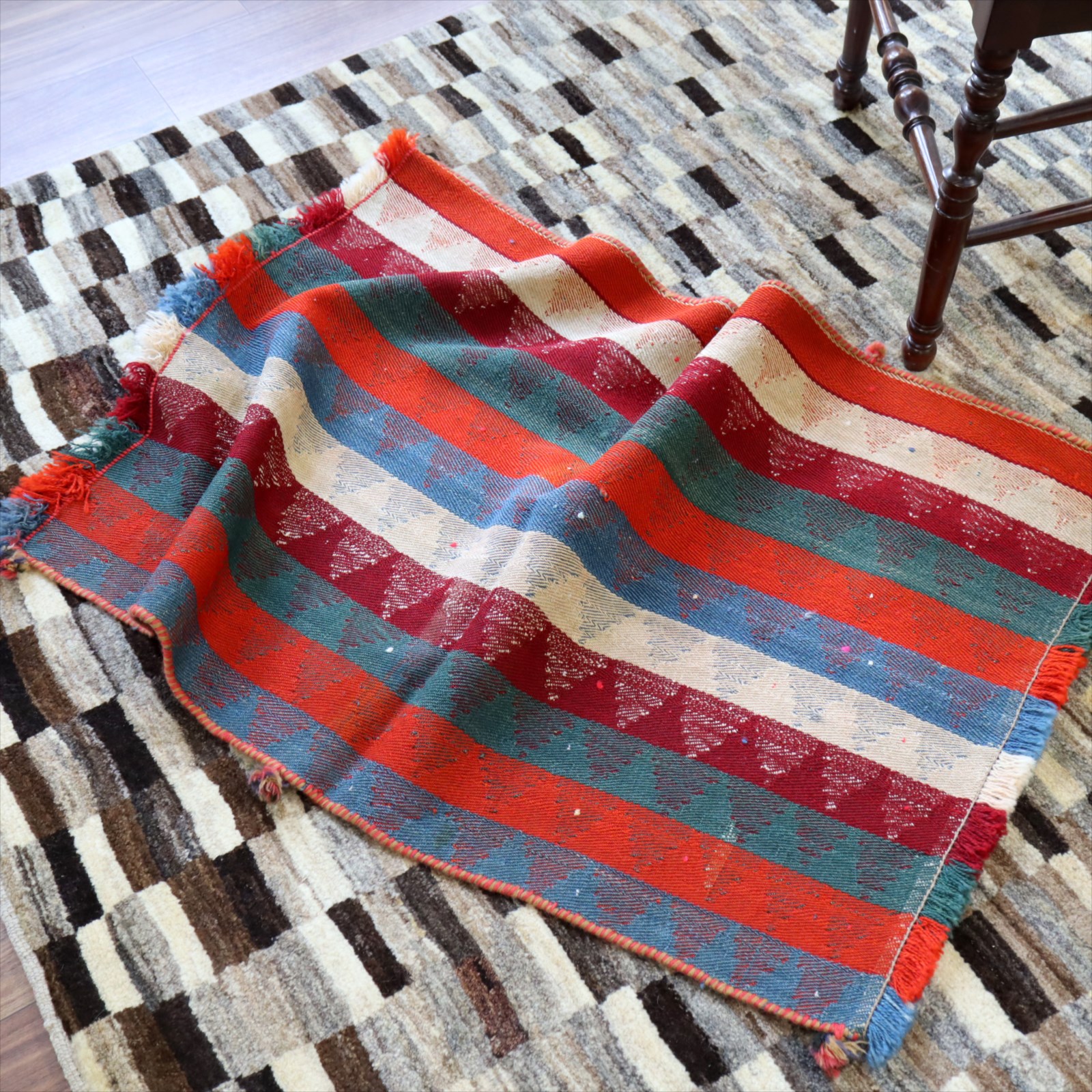 オールドジャジム テント布98×65cm ストライプ