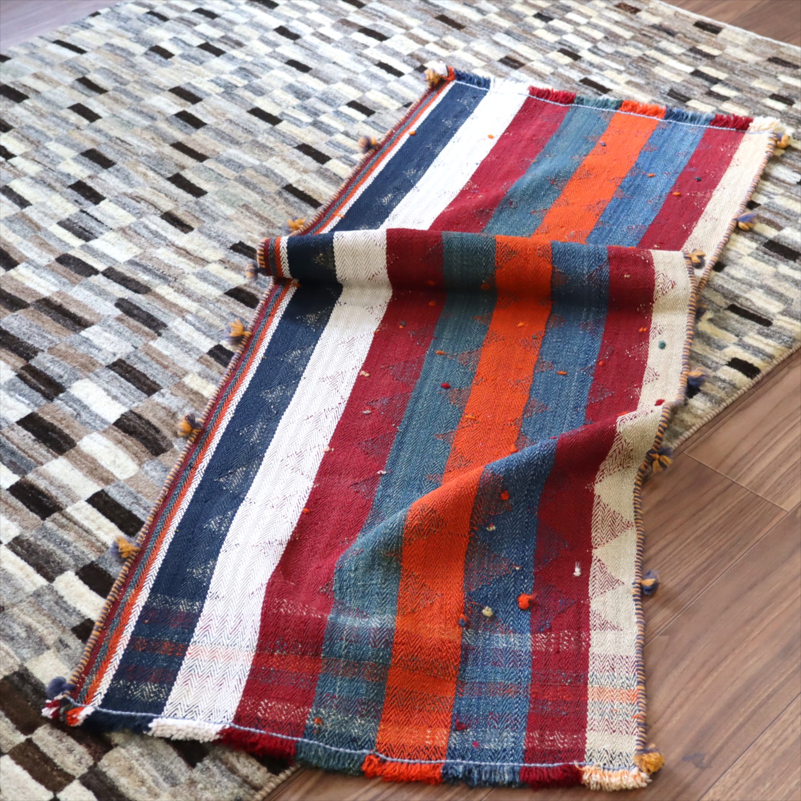 【15%OFF】オールドジャジム テント布154×59cm ストライプ