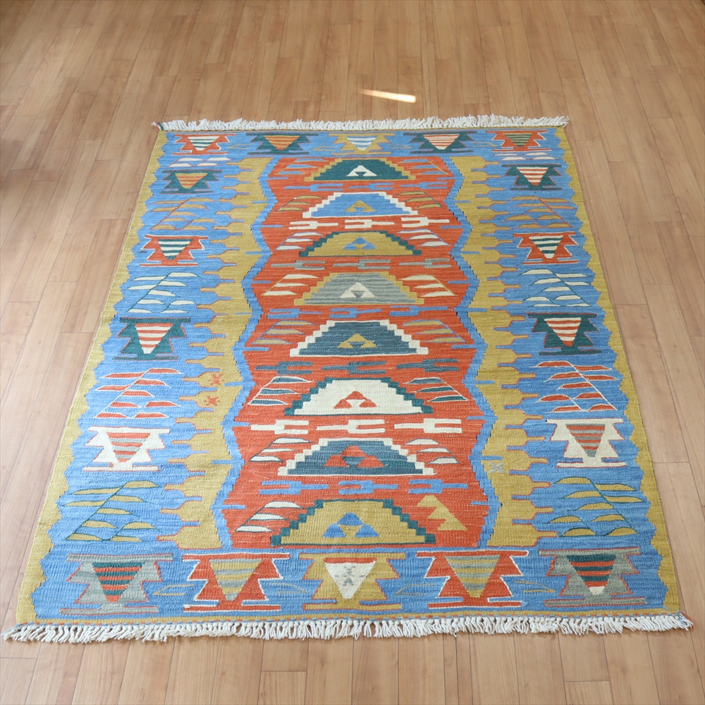 トルコの手織りキリム ウシャク166×116cm