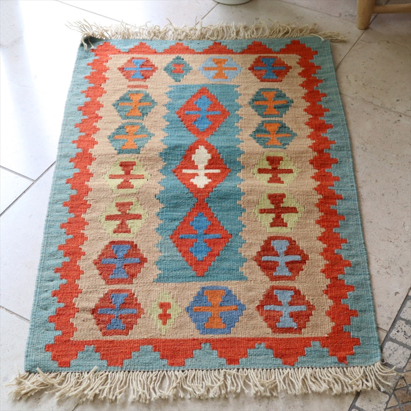 手織りウールキリム101×66cm イラン南部シラーズ