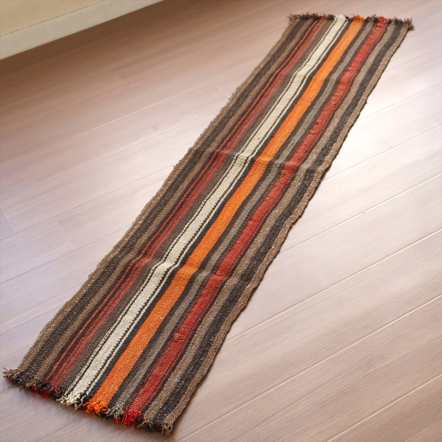オールドキリム カルス 152×38cm ストライプのフラグメント