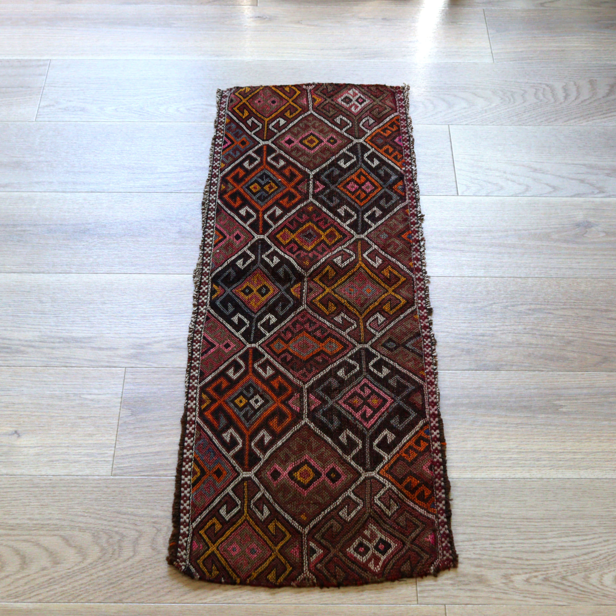 オールドキリム アダナ99×34cm スマック織り