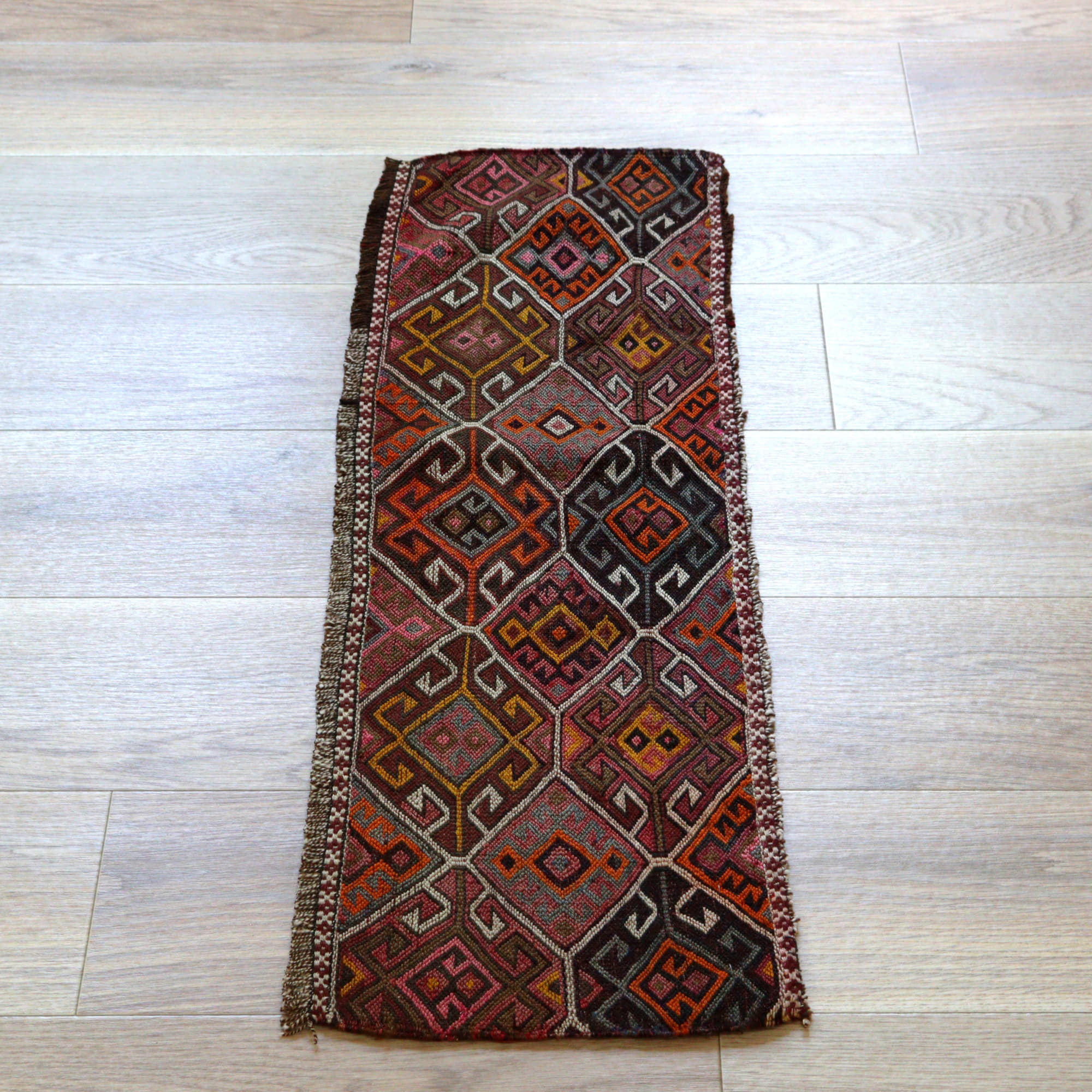 オールドキリム アダナ94×30cm スマック織り