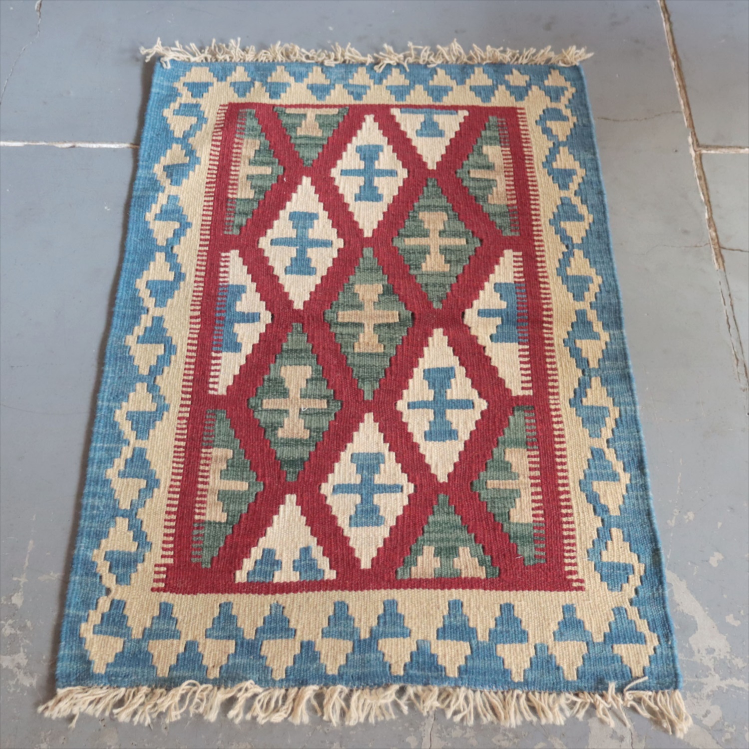 シラーズ キリム 遊牧民の手織りラグ 97×67cm カシュカイ族