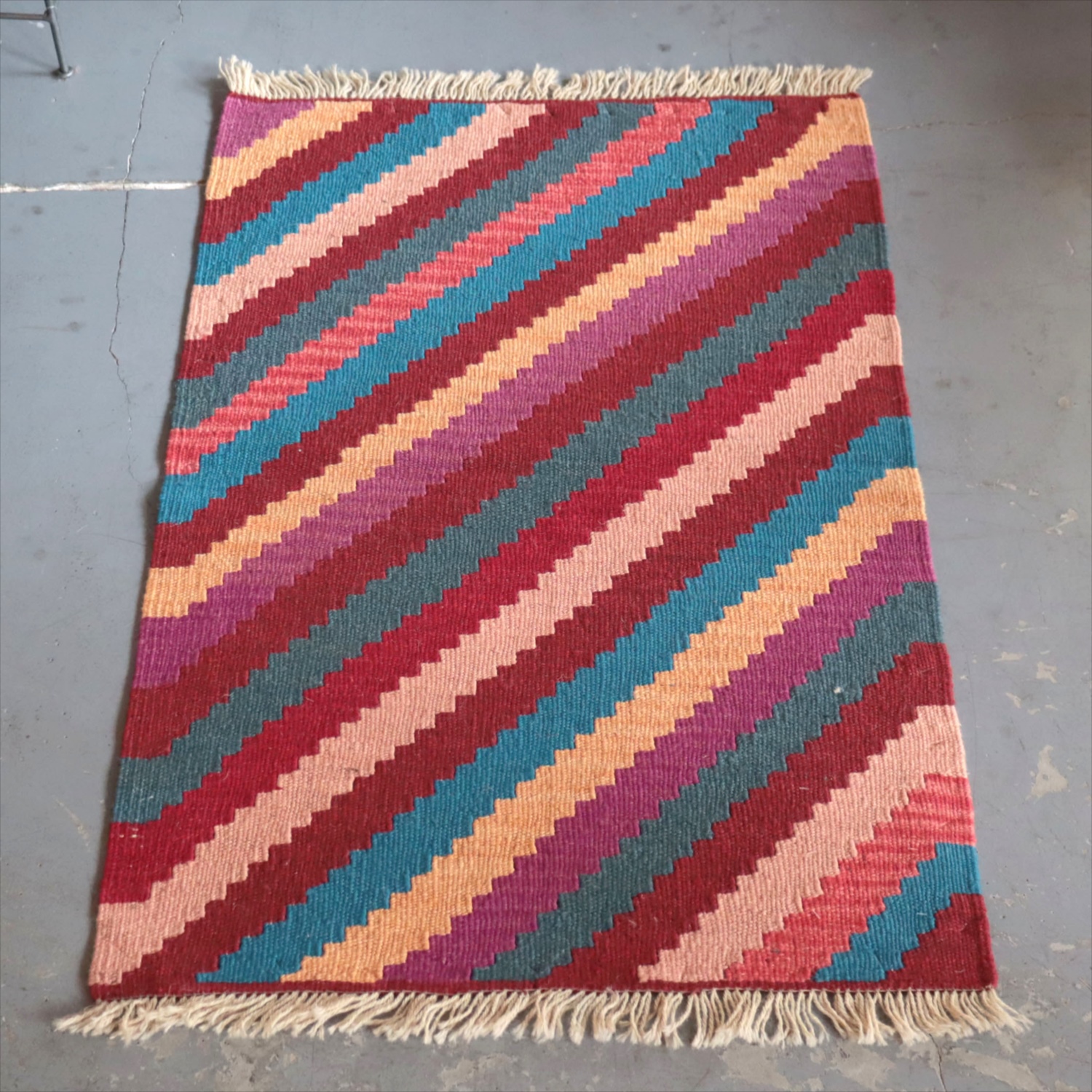 シラーズ キリム 遊牧民の手織りラグ 93×63cm カシュカイ族