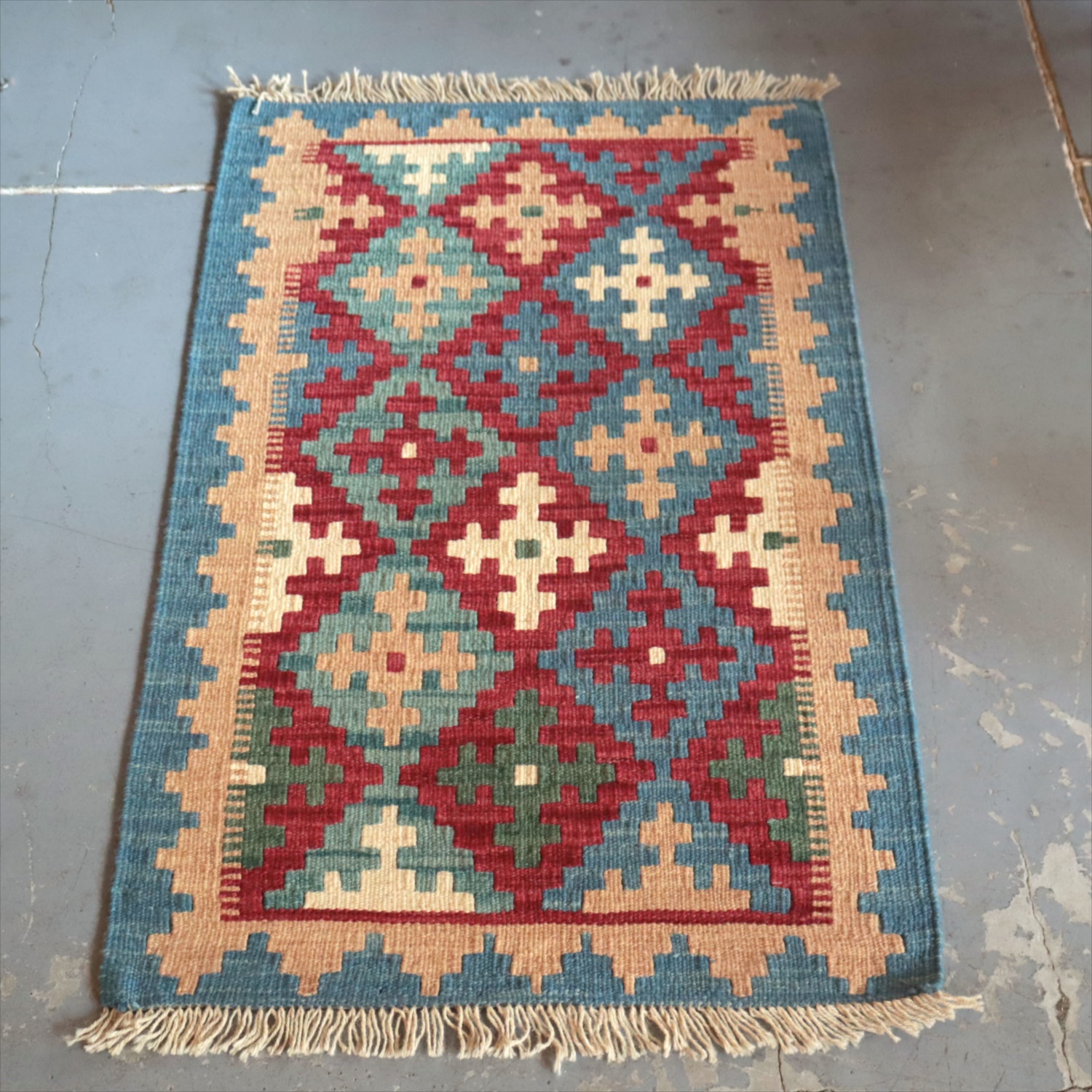 シラーズ キリム 遊牧民の手織りラグ 99×63cm カシュカイ族