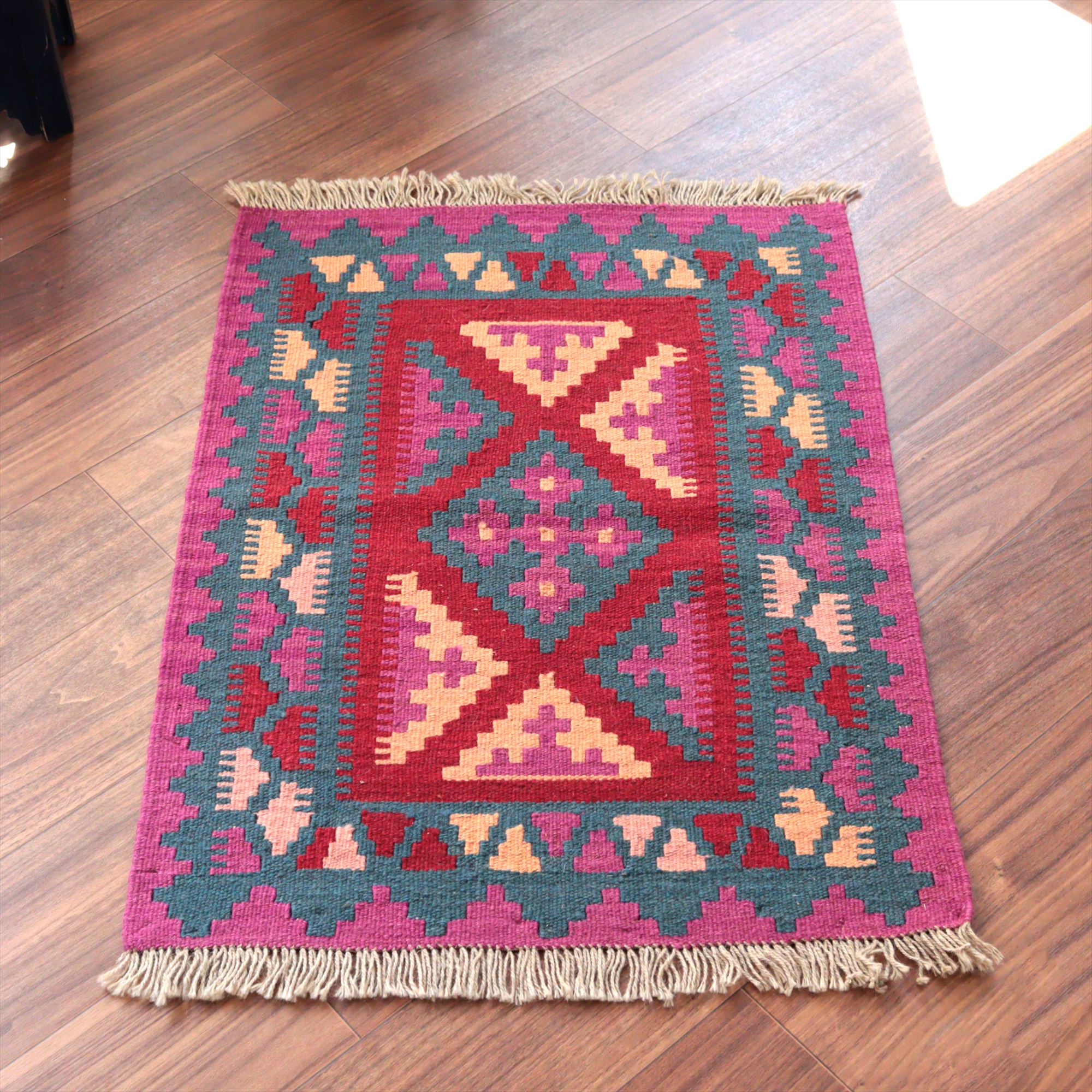 カシュカイキリム シラーズ産85×63cm イランの手織りラグ