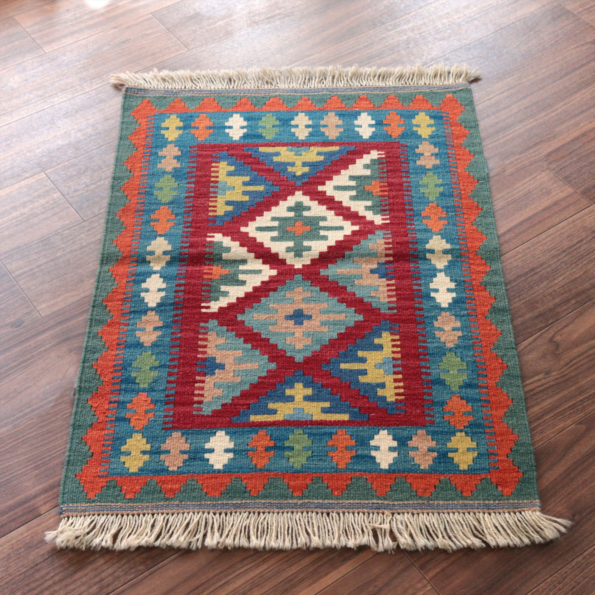 カシュカイキリム シラーズ産91×65cm イランの手織りラグ