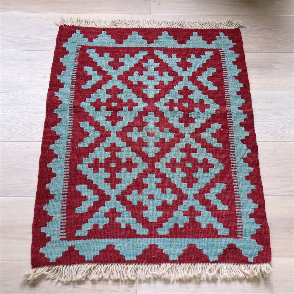 シラーズキリム　カシュカイ族の手織りラグ86×64cm 玄関マットサイズ