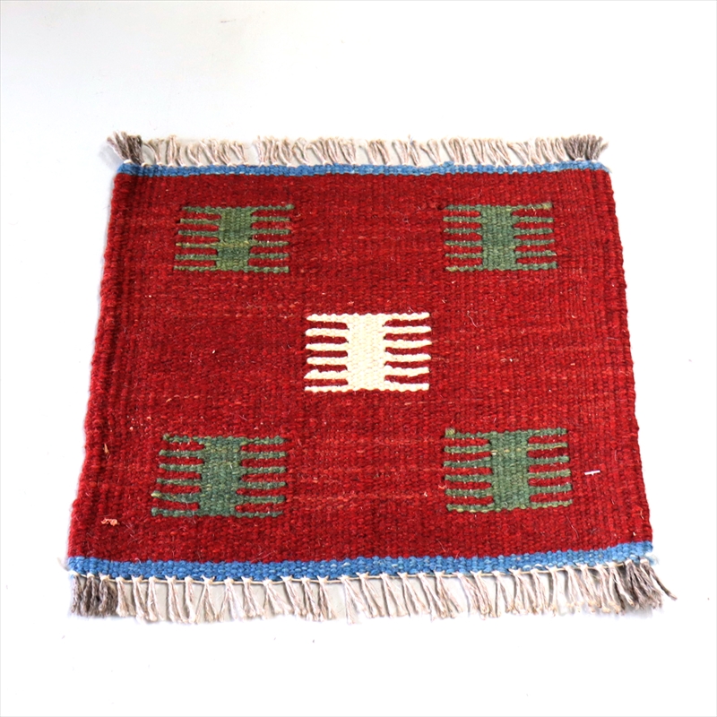 手織りキリム ミニキリム　イラン製　30×33cm