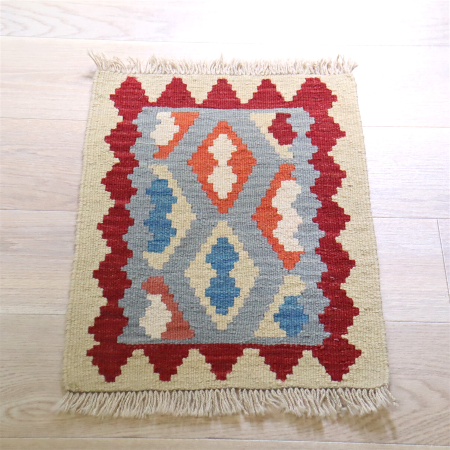手織りキリム　58×43cm イラン南部シラーズ