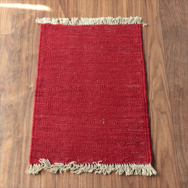 手織りキリム イラン南部シラーズ60×42cm ウール100% 一点もの