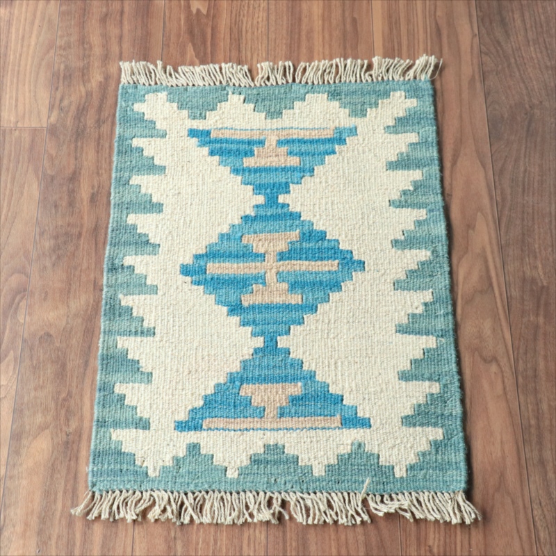 手織りキリム イラン南部シラーズ60×44cm ウール100% 一点もの