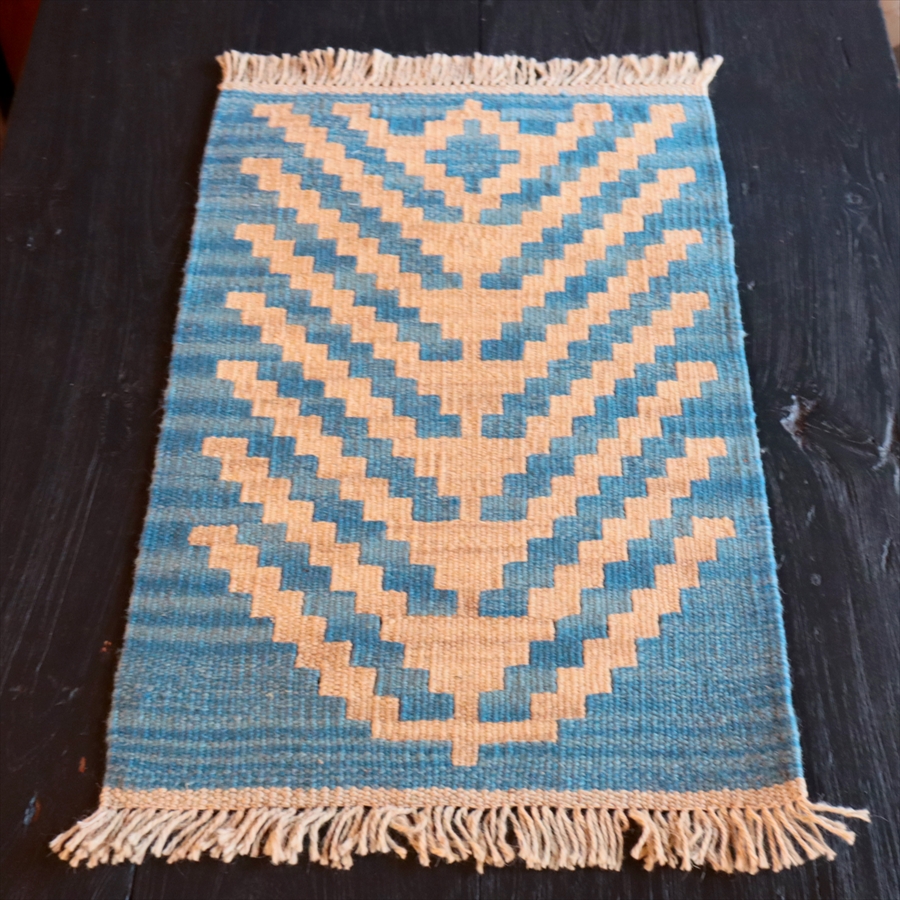 手織りキリム イラン南部シラーズ64×42cm ウール100% 一点もの 生命の木