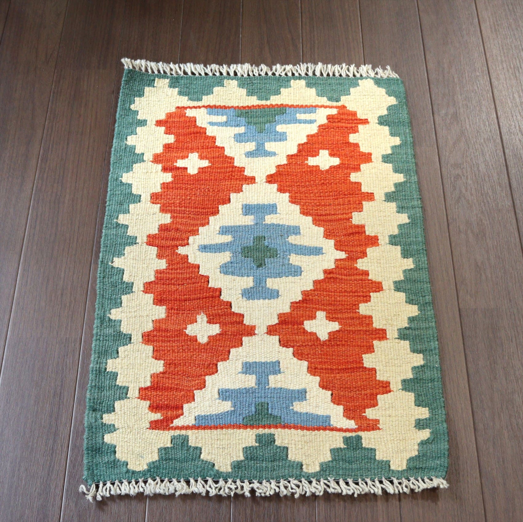 手織りキリム　ウール100%62×41cm イラン南部カシュカイ族