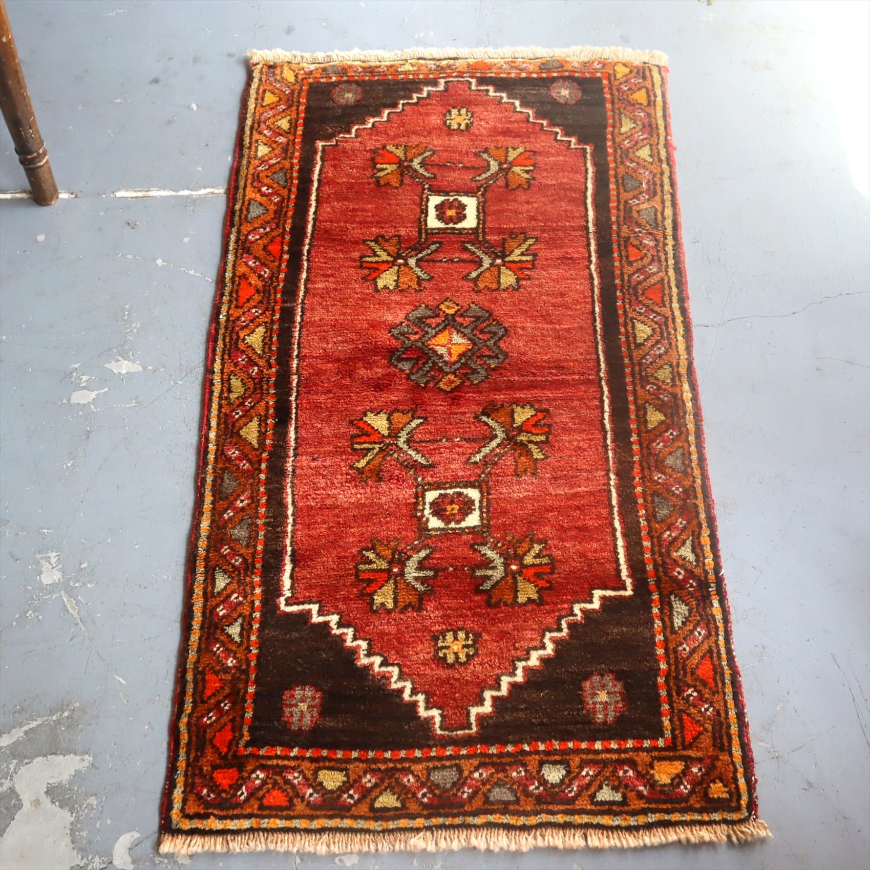 オールドカーペット　トルコ絨毯/ヤストゥク105×55cm シワス