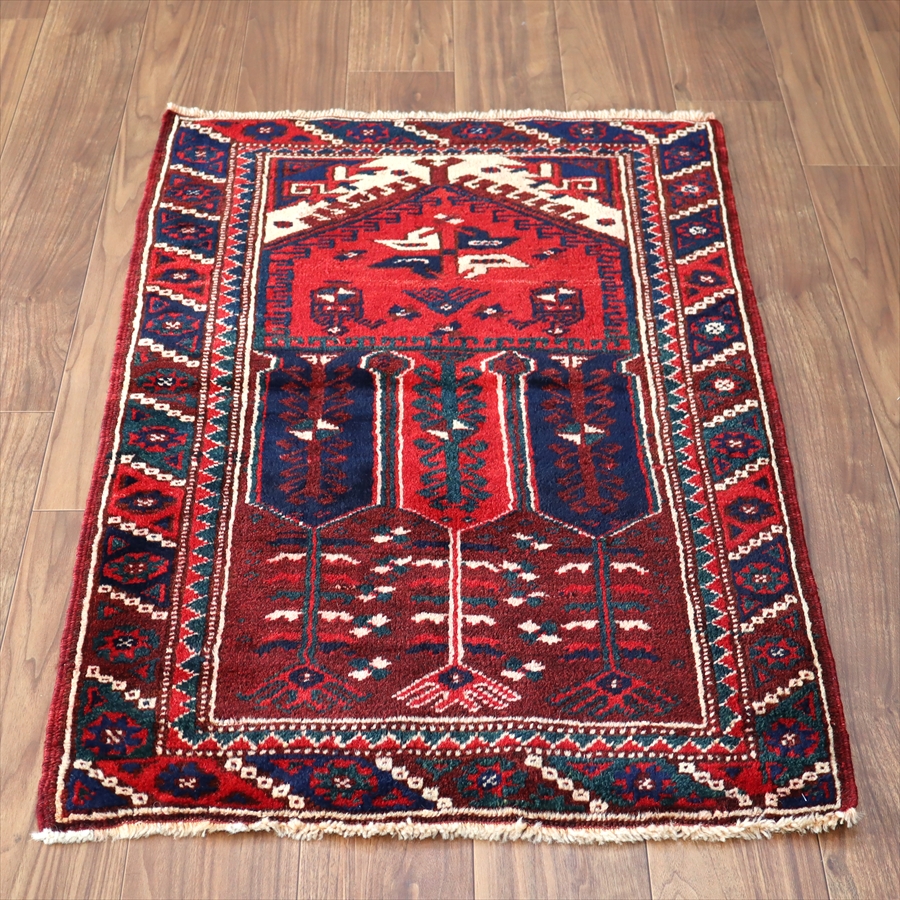 トルコ絨毯　ヴィンテージラグ　112×75cm ドゥシュメアルトゥ
