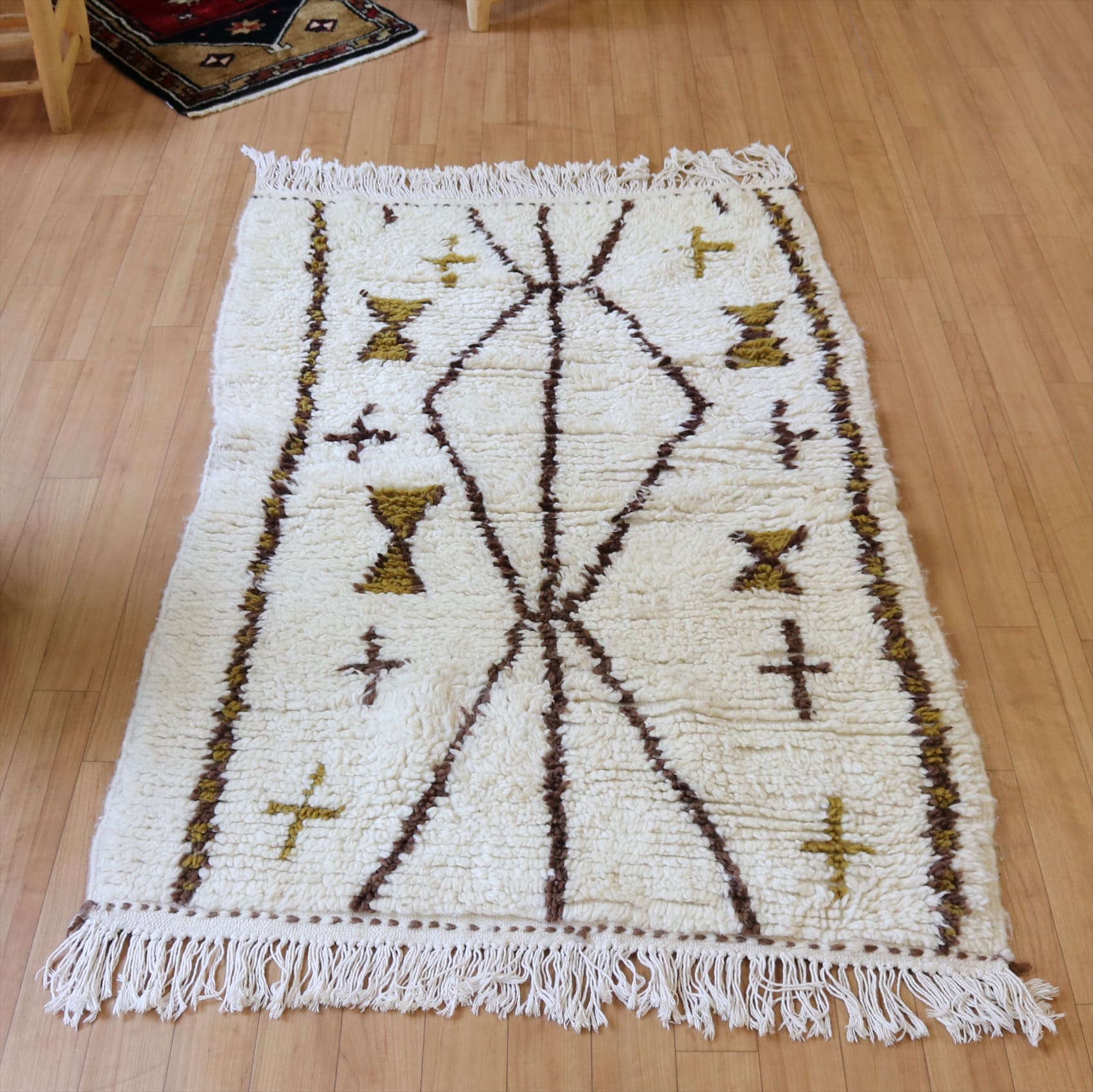 Morroco Berber Rug Azilal142×90cm アズィラル モロッコ ベルベル族の手織りラグ