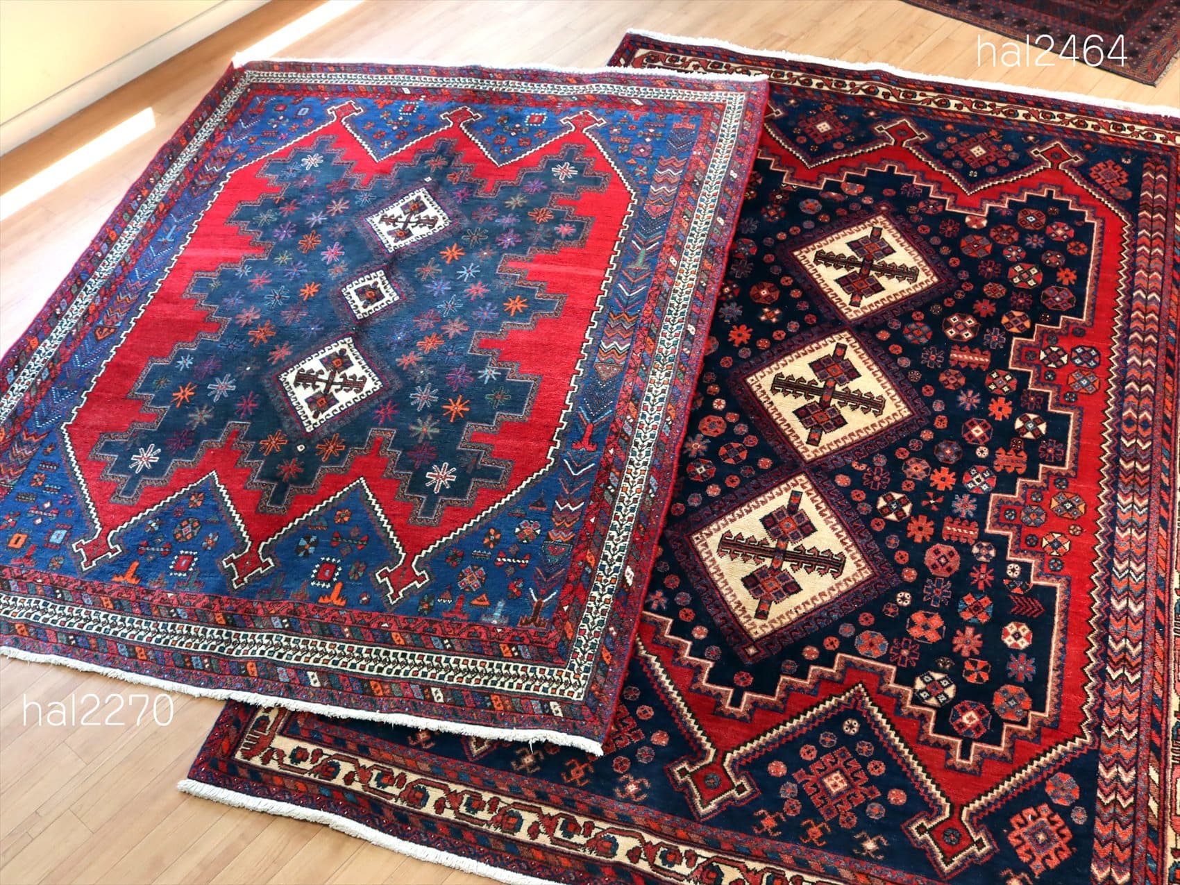 手織り絨毯 アフシャール244×170cm イラン南部シルジャン / ガラタバザール