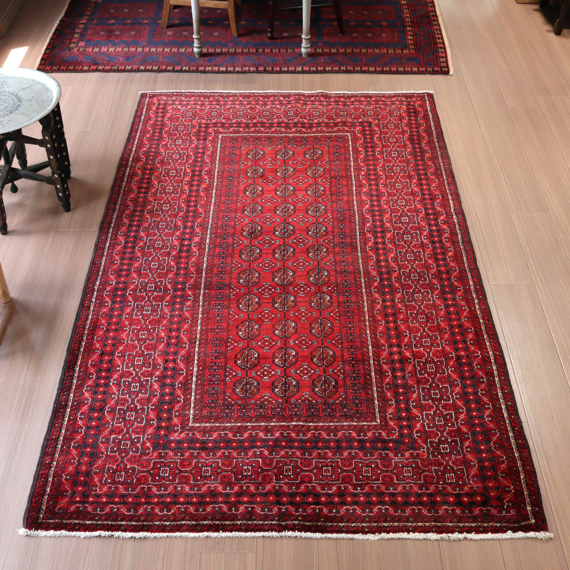 バルーチ トライバルラグ230×130cm 幾何学モチーフ
