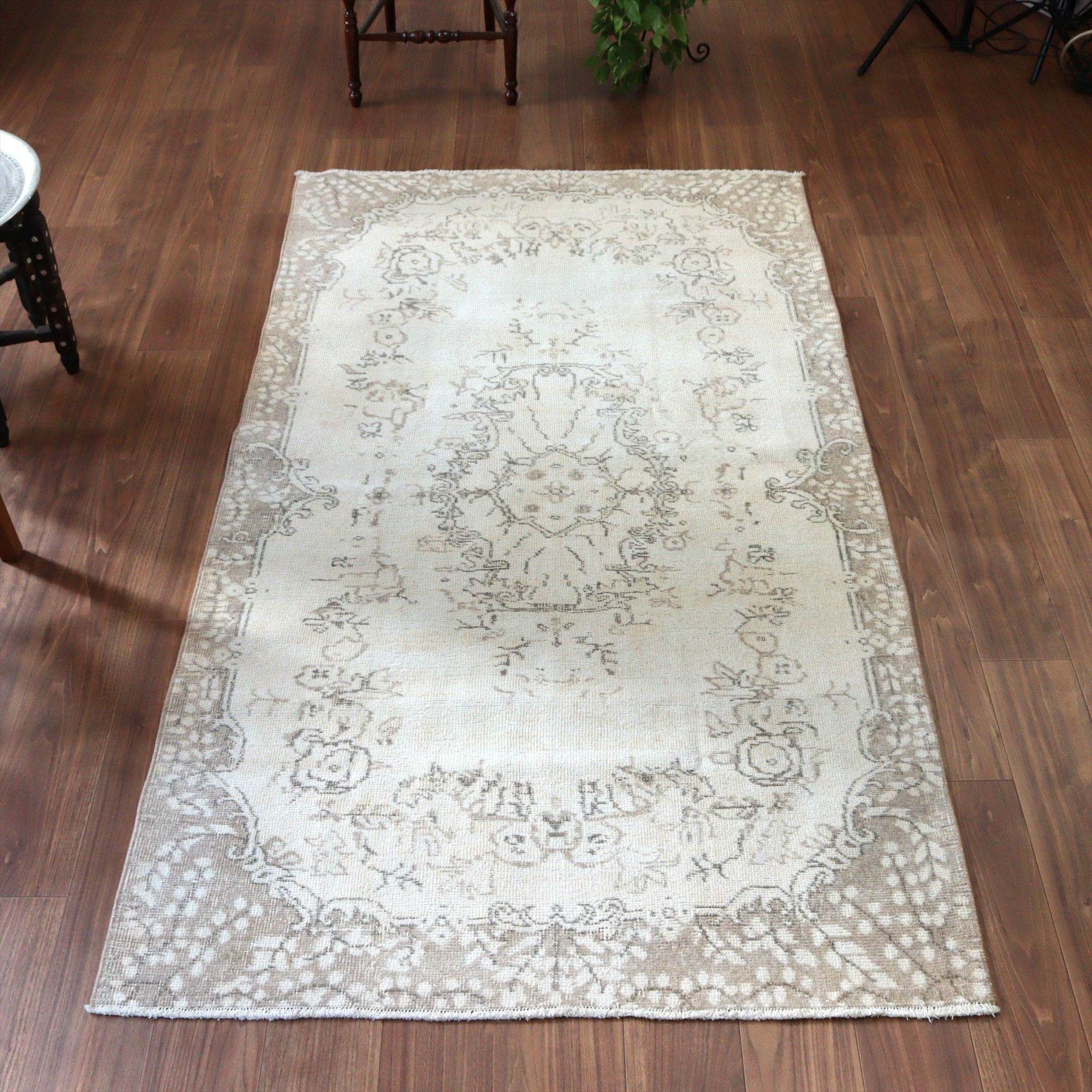 オールドラグ ヴィンテージウォッシュ210×120cm ウスパルタ トルコ手織り絨毯