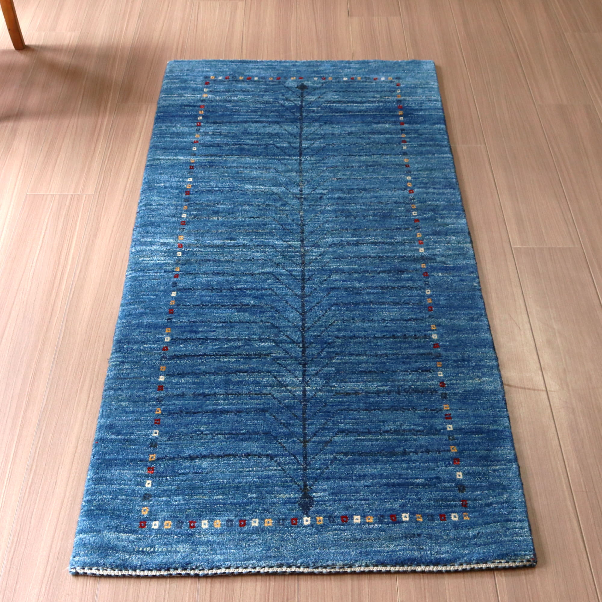 インドキリム ウール 手織り 15- 183×123cm - ラグ