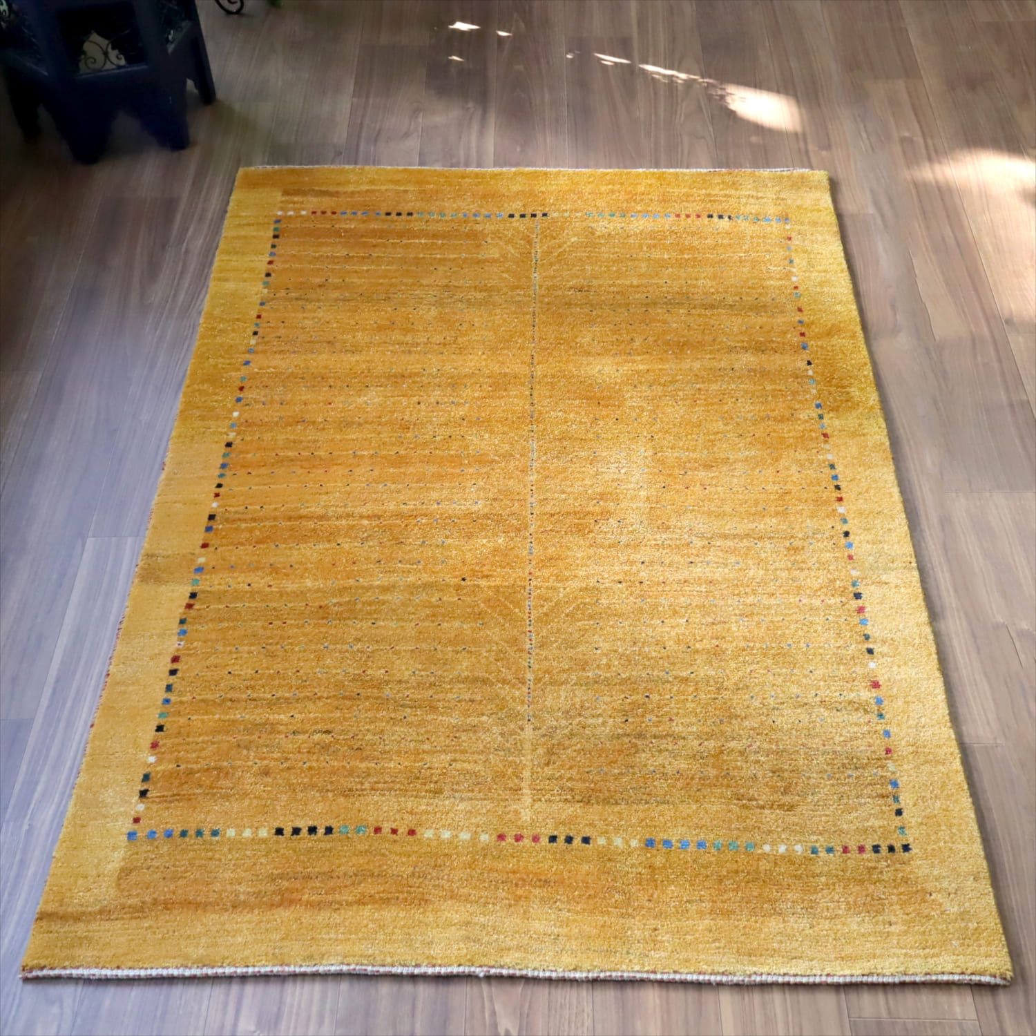 ギャッベ ノマド　 172x119cm 明るいオレンジ　生命の木