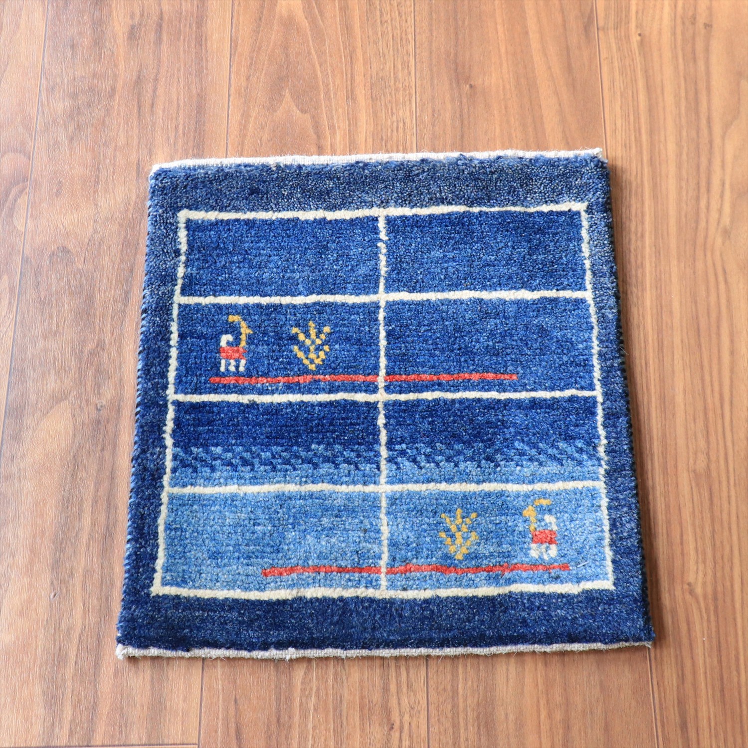 ギャッベ ノマド ミニギャッベ 40x36cm ブルー