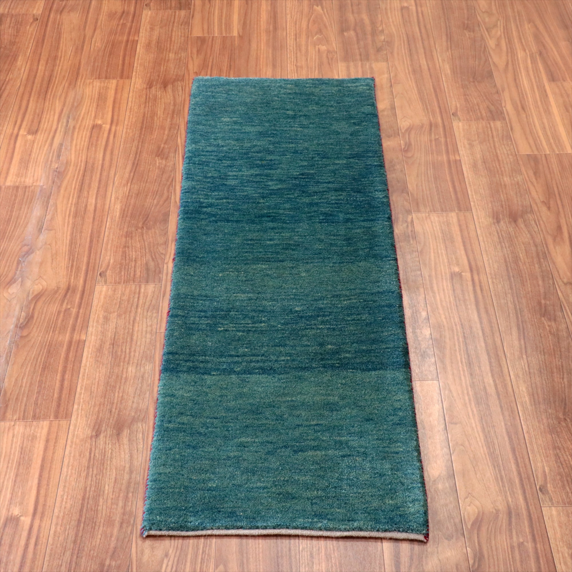 ギャッベ　ノマド/Nomad　細長ランナー 150x53cm ブルーグリーン