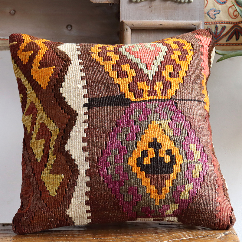 オールドキリムクッションカバー 35cm Old Kilim Cushion カルス