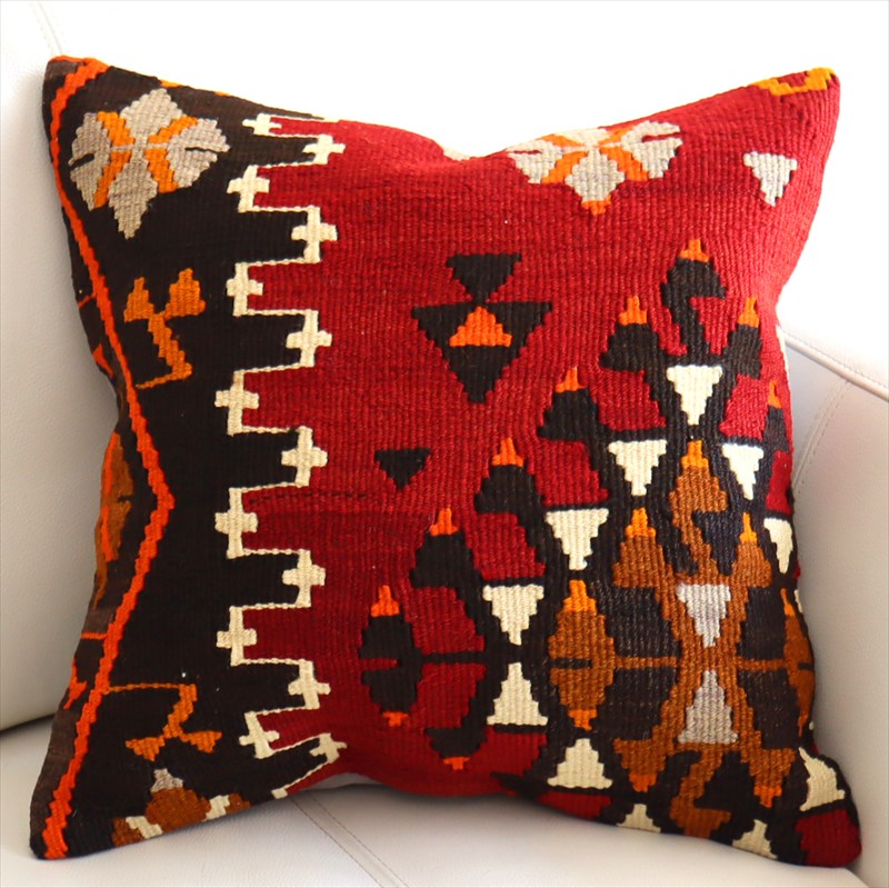 オールドキリム クッションカバー40×40cm カイセリ Old Kilim Cushion