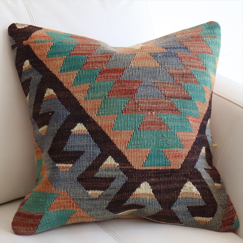 オールドキリム クッションカバー39×39cm エシュメ Old Kilim Cushion 【OUTLET・難あり品】