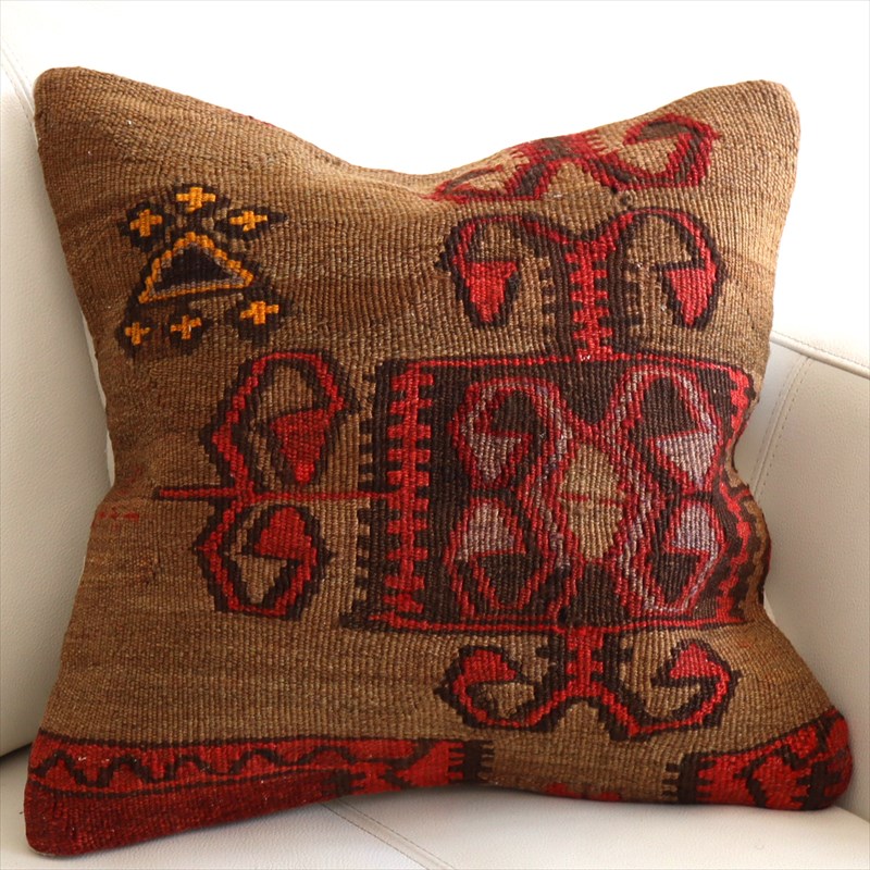 オールドキリム クッションカバー40×40cm カルス Old Kilim Cushion