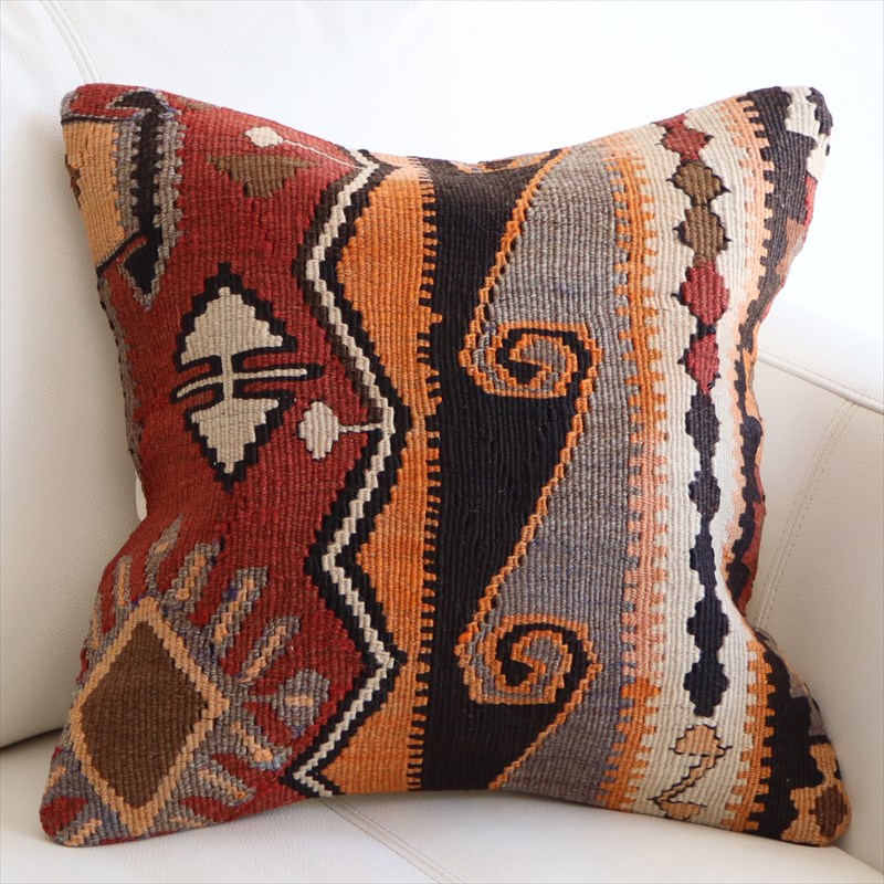 オールドキリム クッションカバー40×40cm カルス Old Kilim Cushion