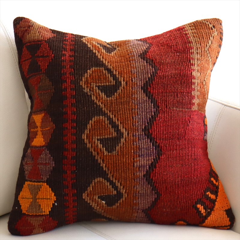 オールドキリム クッションカバー40×39cm カルス Old Kilim Cushion