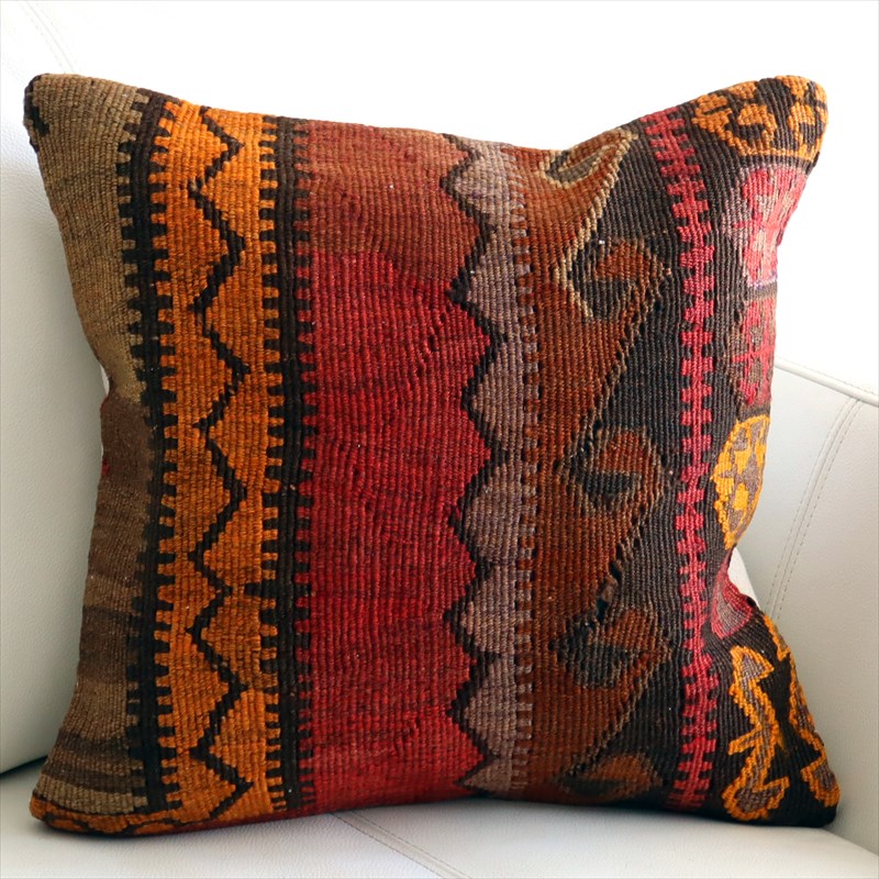 オールドキリム クッションカバー40×40cm カルス Old Kilim Cushion 【OUTLET・難あり品】