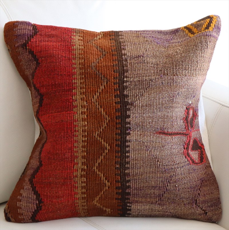 オールドキリム クッションカバー40×40cm カルス Old Kilim Cushion