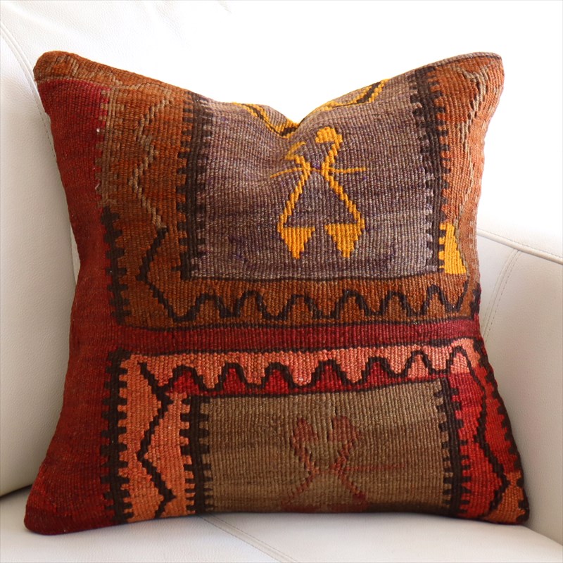 オールドキリム クッションカバー40×40cm カルス Old Kilim Cushion