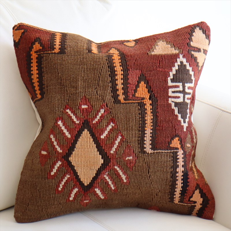 オールドキリム クッションカバー40×40cm カルス Old Kilim Cushion