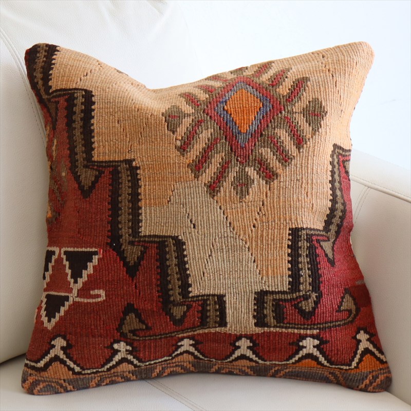 オールドキリム クッションカバー41×40cm カルス Old Kilim Cushion