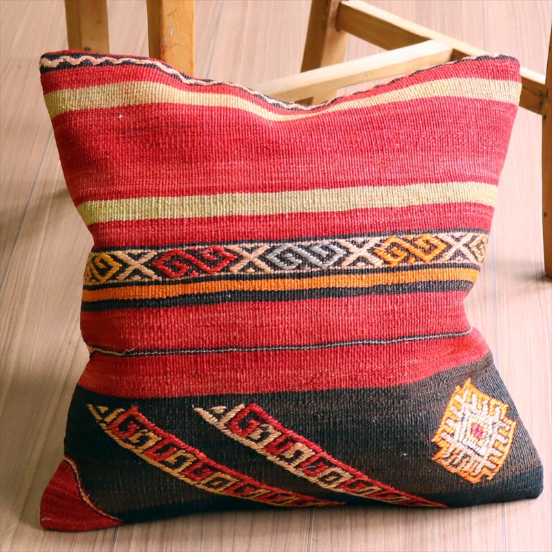 オールドキリム クッションカバー41×41cm シワス・ジジム Old Kilim Cushion