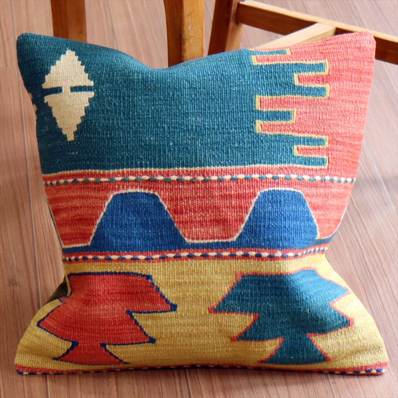 オールドキリム クッションカバー41×41cm ウシャク Old Kilim Cushion