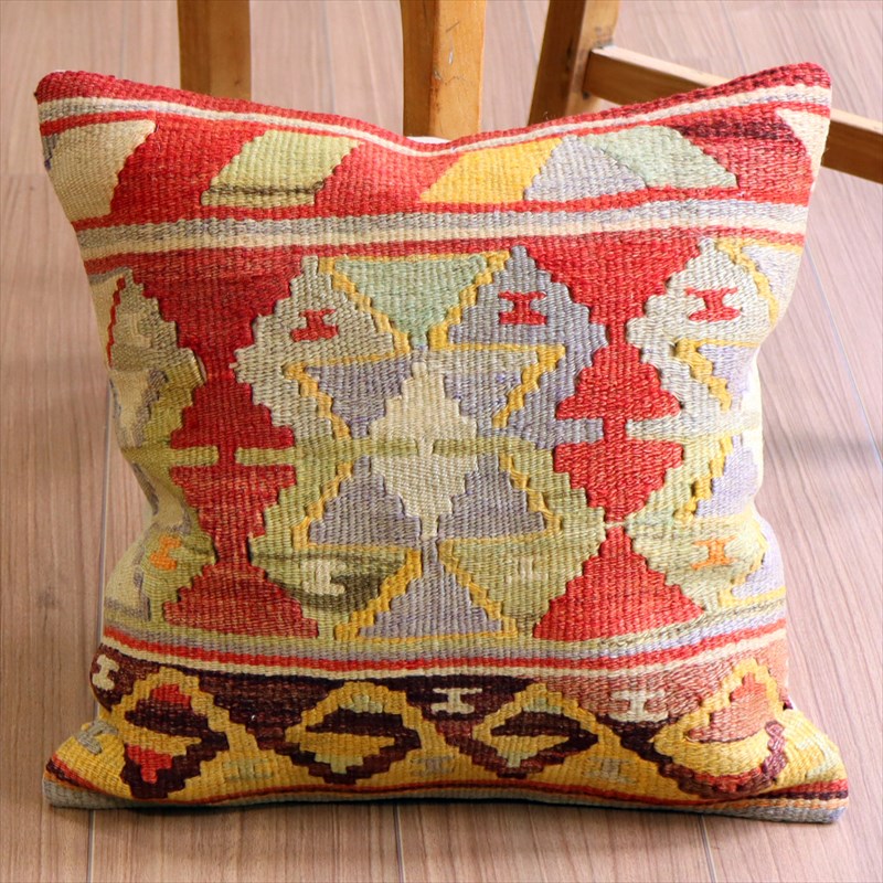 オールドキリム クッションカバー41×40cm コンヤ Old Kilim Cushion