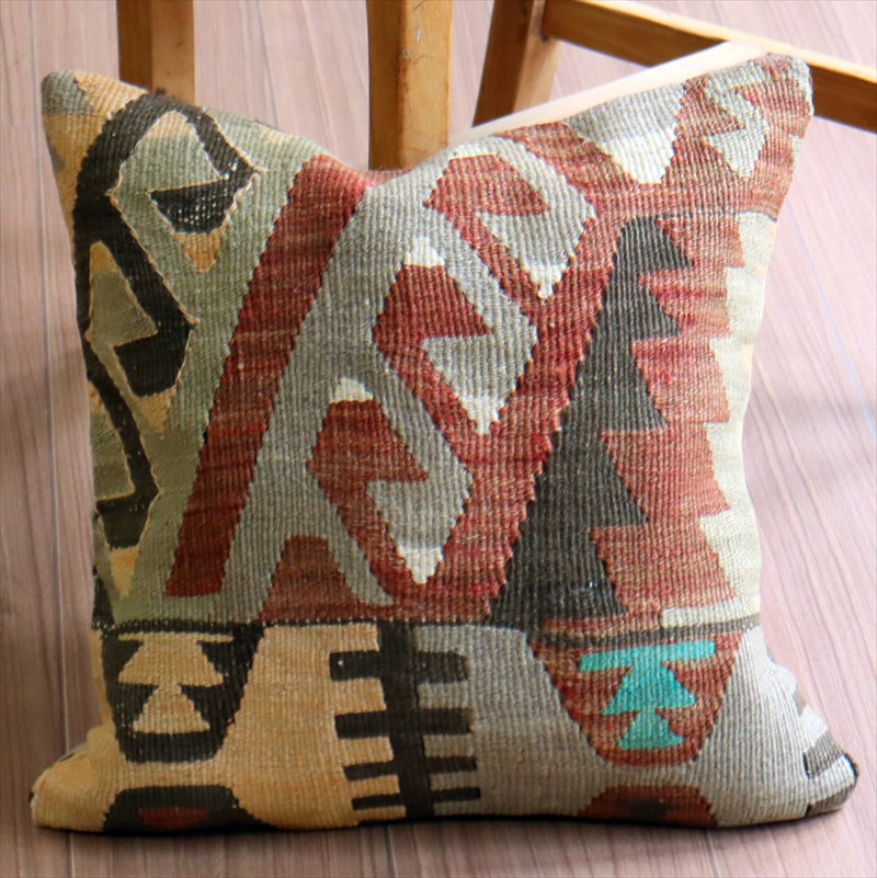 オールドキリム クッションカバー39×39cm エシュメ・ドラゴンの爪 Old Kilim Cushion