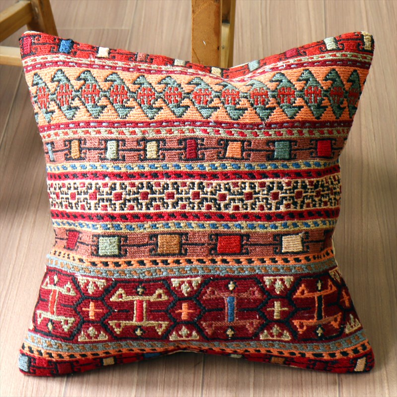 オールドキリム クッションカバー41×40cm シルジャン・スマック Old Kilim Cushion