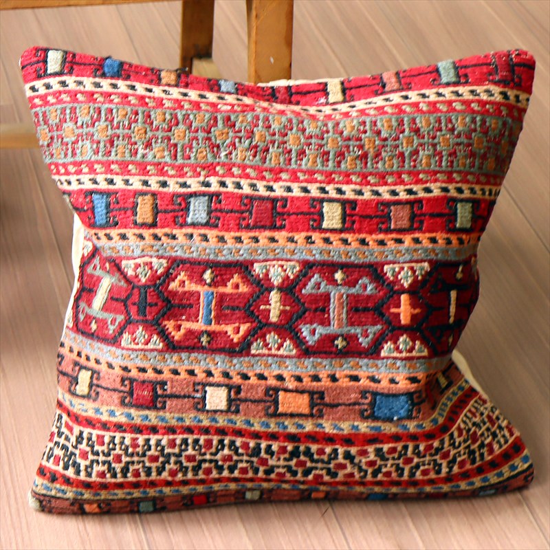 オールドキリム クッションカバー41×40cm シルジャン・スマック Old Kilim Cushion