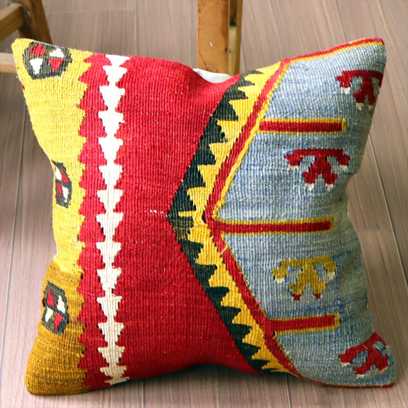 オールドキリム クッションカバー40×39cm シワス・シャルキュスラ Old Kilim Cushion